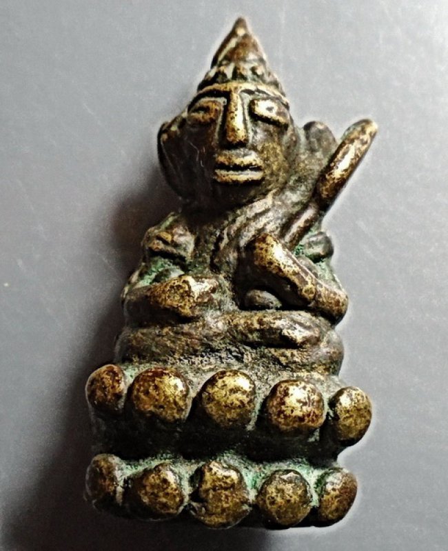 พระอุปคุตหลวงพ่ออิ่ม วัดหัวเขา ปี 2470 ขนาดห้อยบูชา