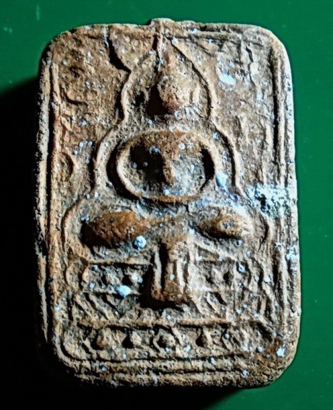 หลวงพ่อขัน วัดนกกระจาบ อยุธยา พิมพ์สี่เหลี่ยมแซยิด ปี 2470