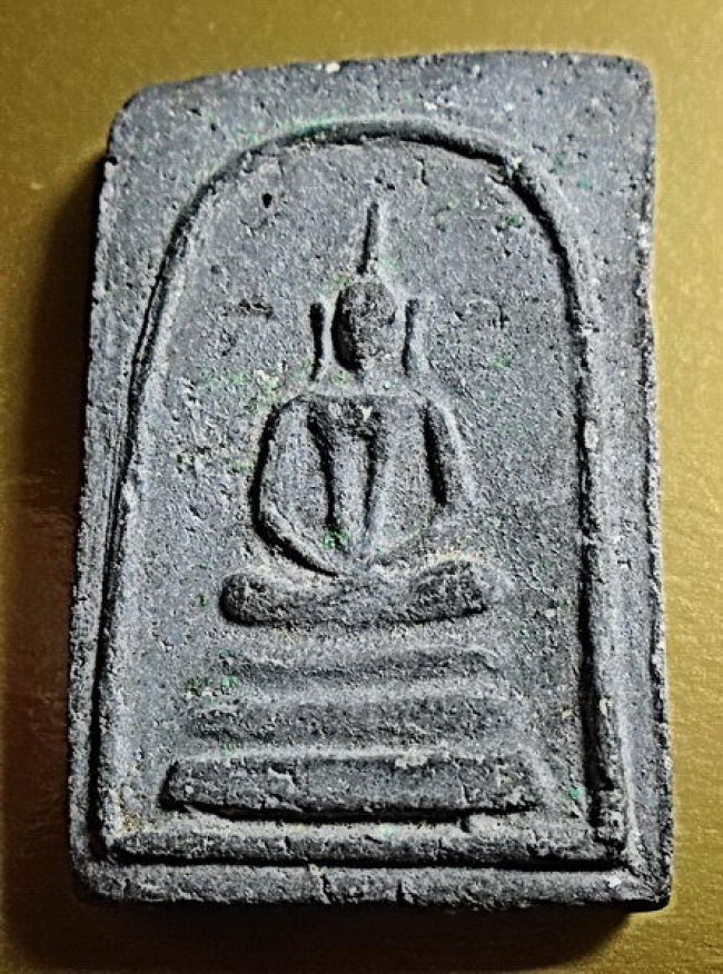 สมเด็จ พิมพ์เทวดาแขนหักศอก เนื้อผงใบลาน ลป.นาค วัดระฆัง ปี 2495